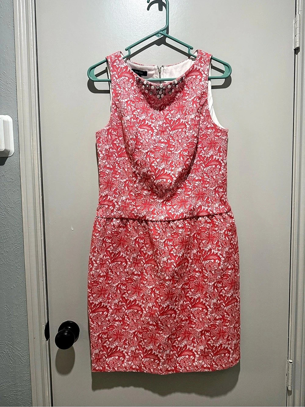 ivy & blu Floral Mini Dress Pink & White Size 12 Like New